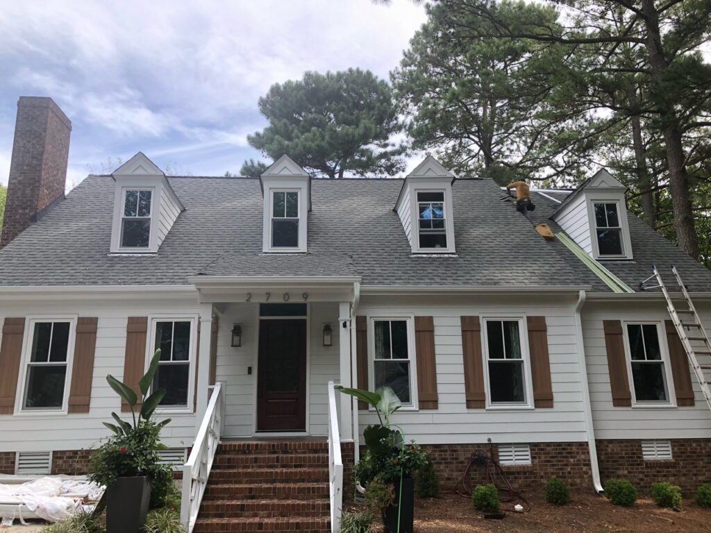 Raleigh NC Home After Exterior Transformation (Front View)