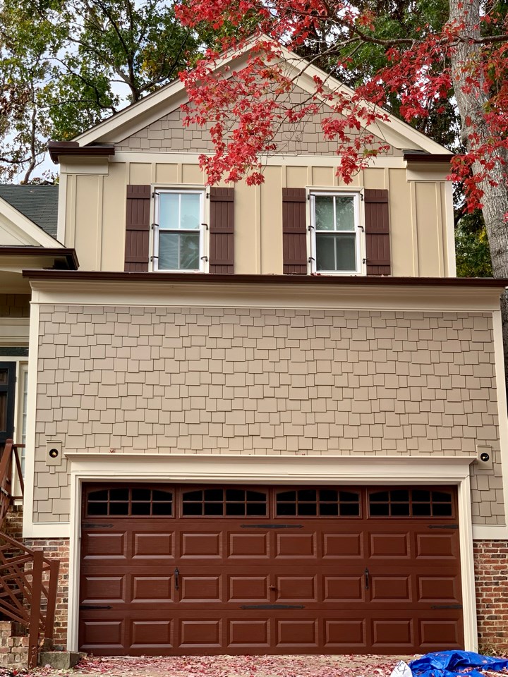 James Hardie Siding Transformation After (detail view)