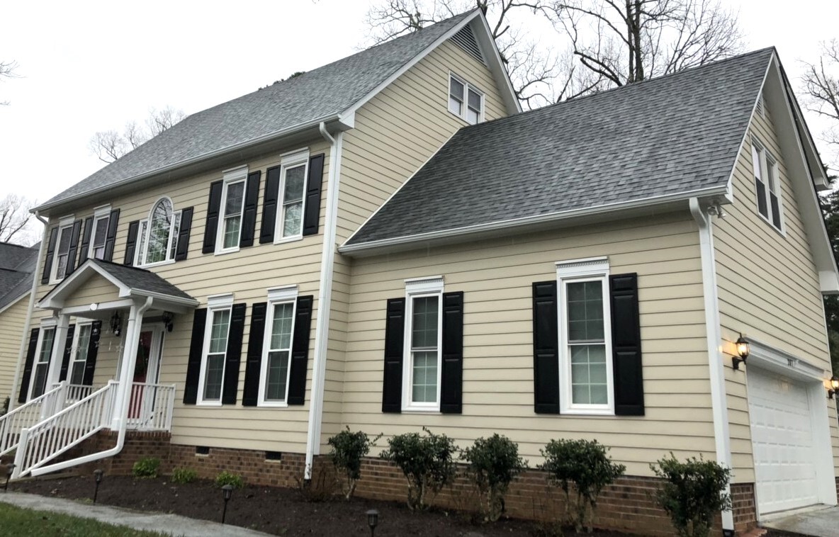 Jing Sun's Chapel Hill home after a roof replacement with Owens Corning Shingles