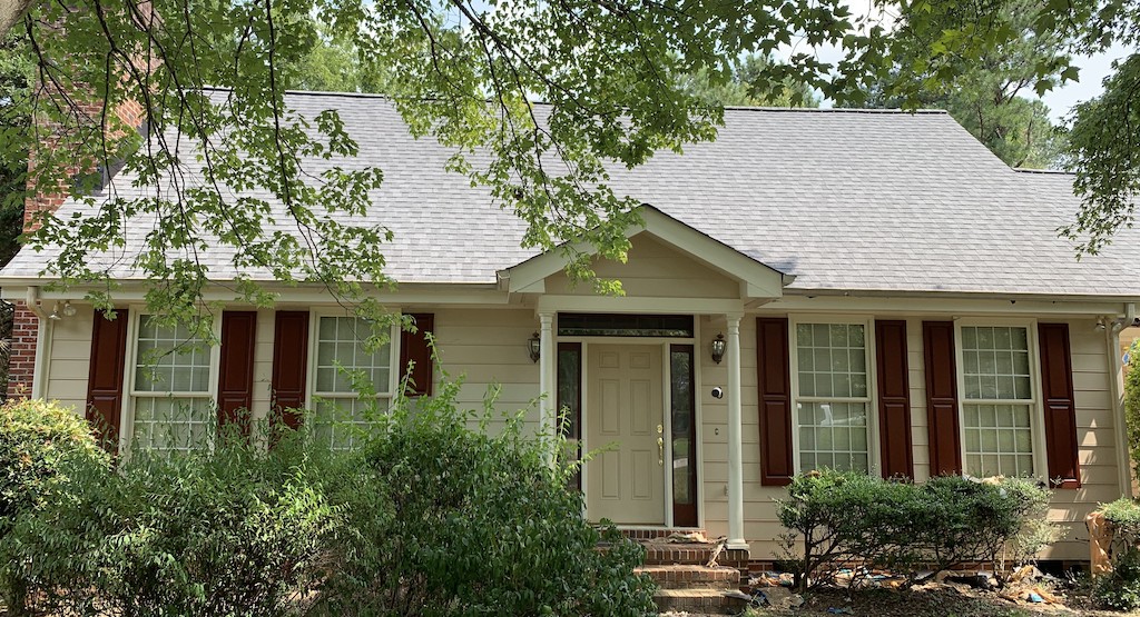 The front of the McNeil home after a CertainTeed Roof Replacement