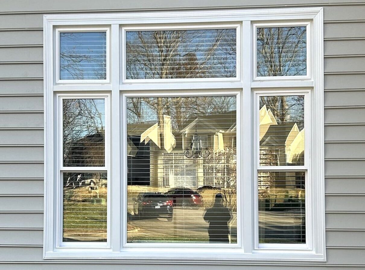 Window replacement in Cary, NC, with new replacement ProVia Aspect Windows.