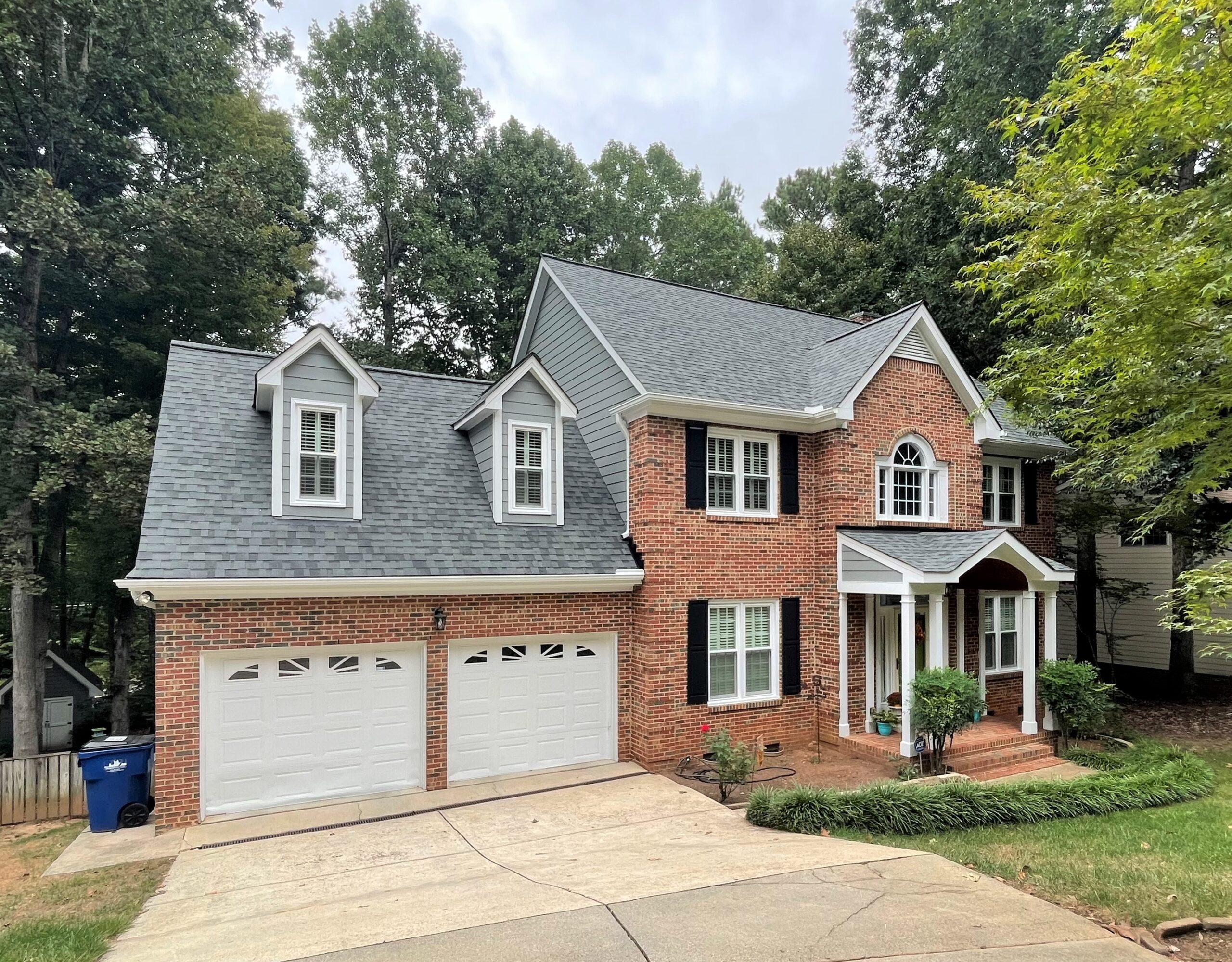 Roof replacement in Raleigh, North Carolina.