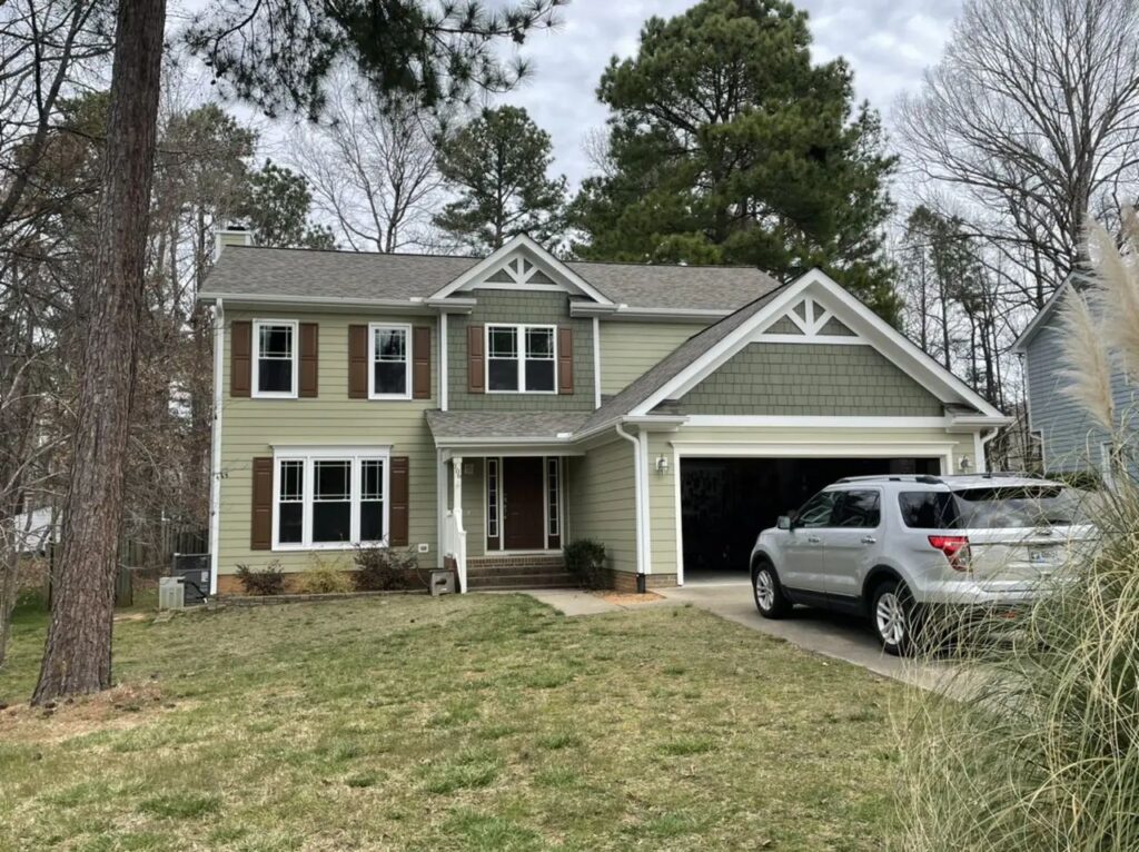 Durham home with new roofing