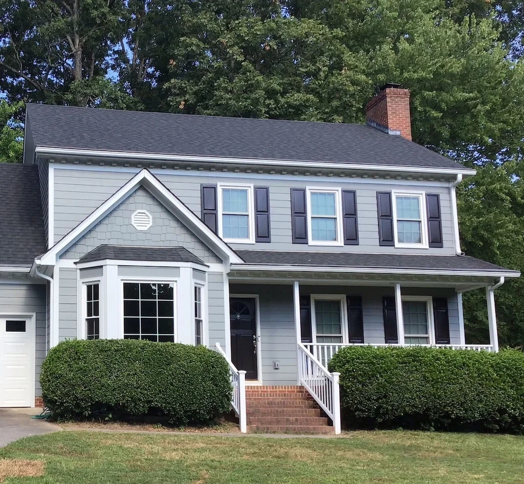 Home exterior with new siding in Raleigh NC improving curb appeal and durability