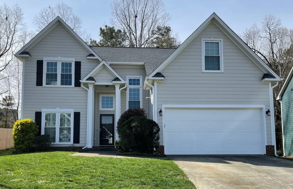 Professional siding installation on a home in Raleigh North Carolina