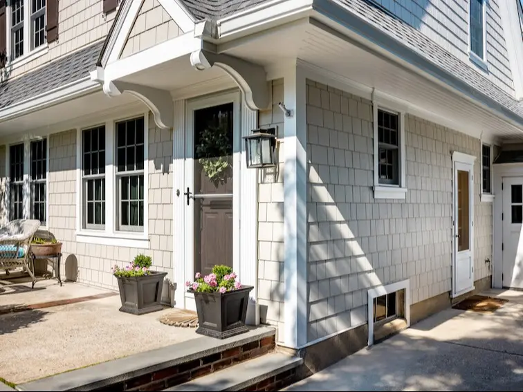 James Hardie siding styles on a beautifully designed home exterior